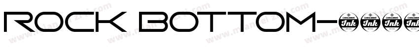 rock bottom字体转换